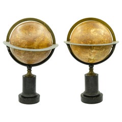 Pair of Louis Philippe Table Globes by Charles Dien, Paris