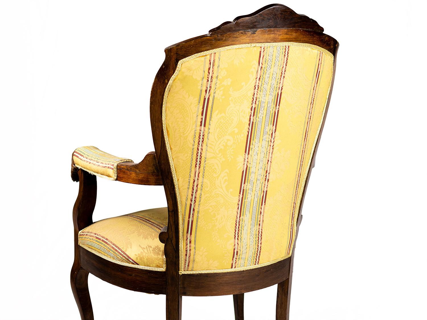 Pair of Louis Philippe Voltaire Armchairs, 19th Century For Sale 2