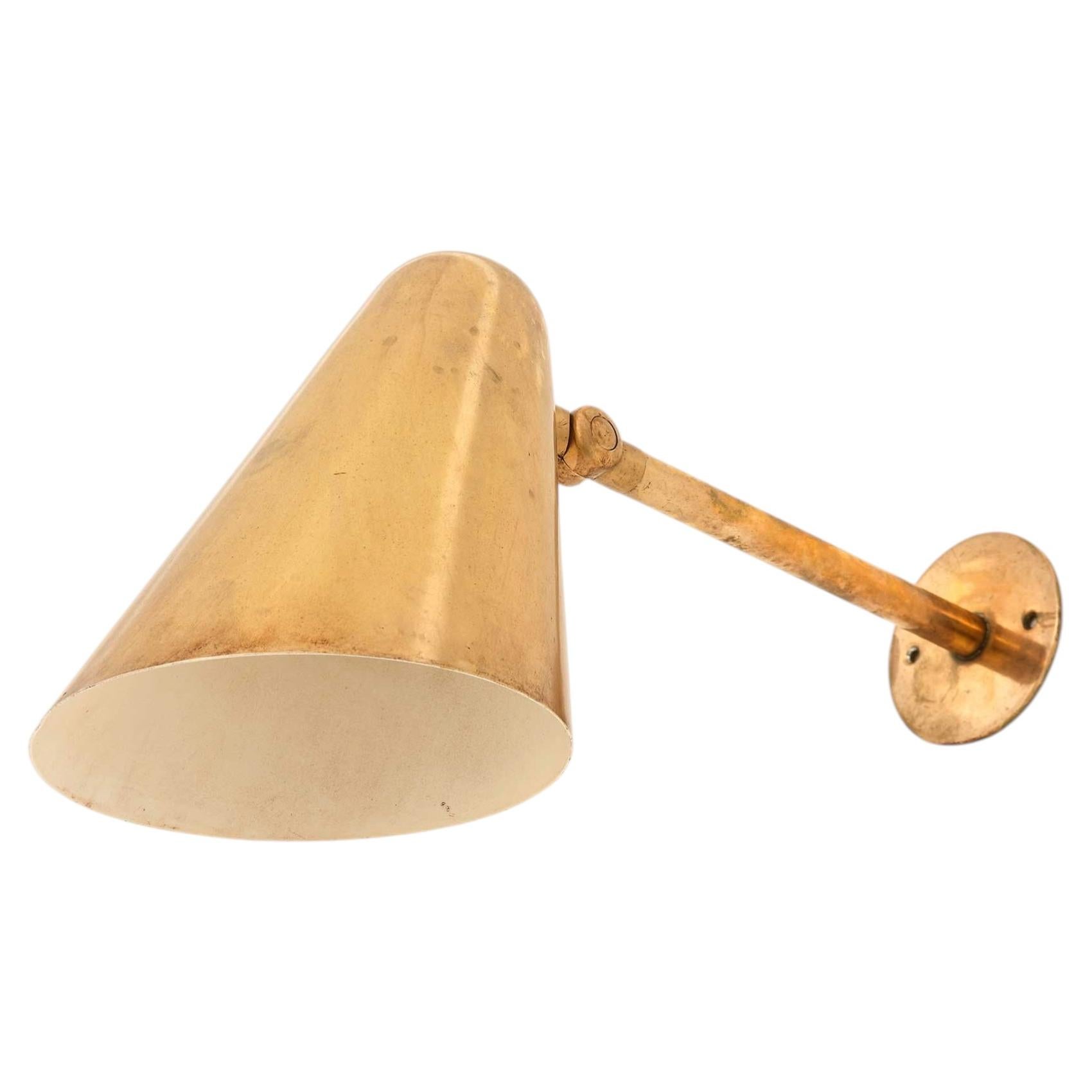 Pair of Louis Poulsen Brass Wall Lamps, 1950s