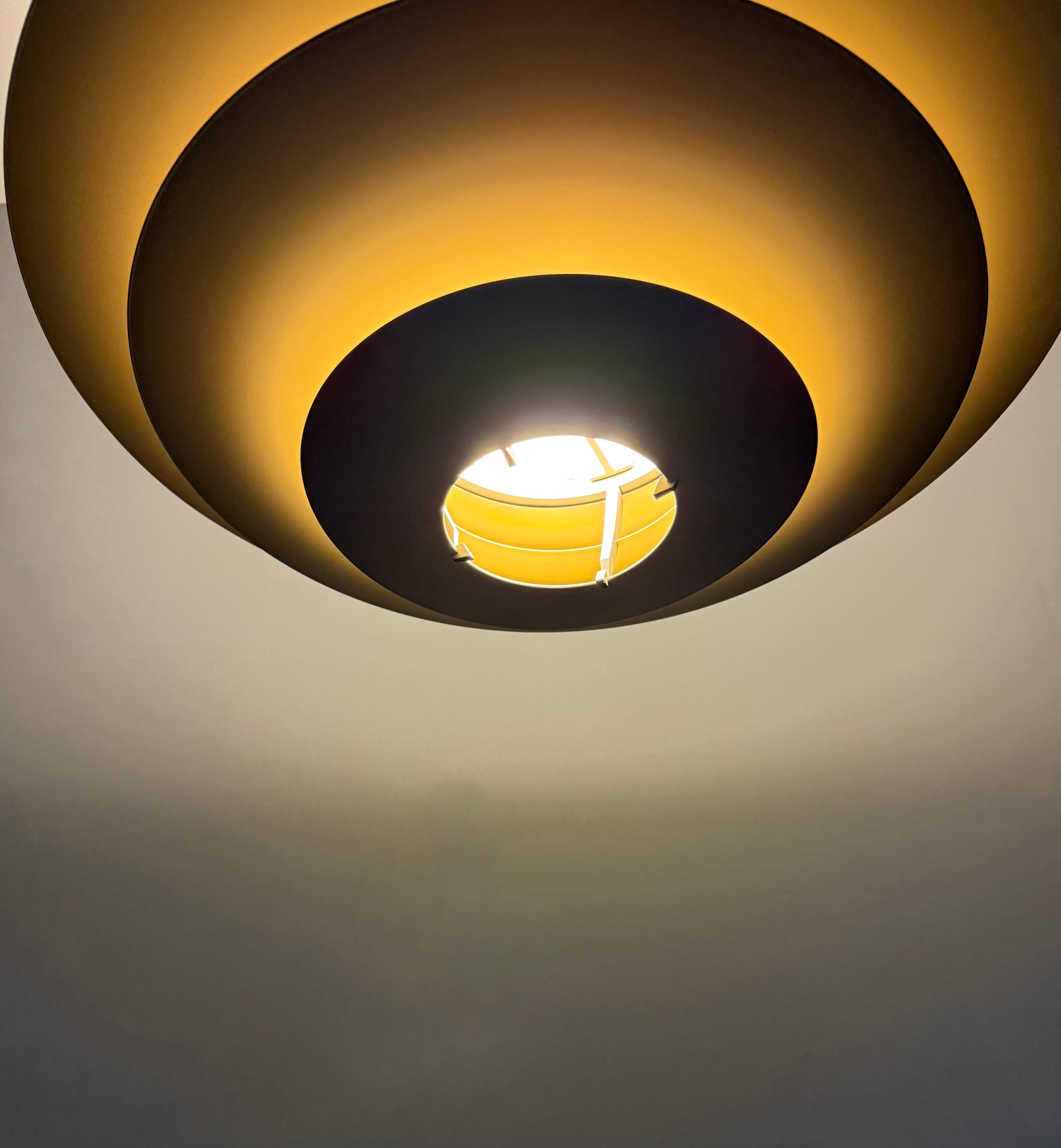 Pair of Louis Poulsen “Oslo” Pendant Lamps by Kurt Nørregaard, Denmark, 1980s For Sale 10