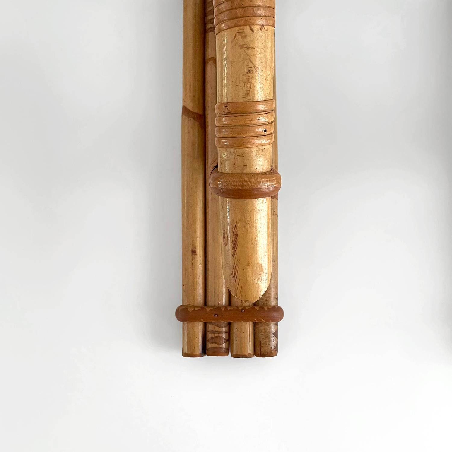Pair of Louis Sognot French Bamboo Torchiere Sconces  For Sale 8