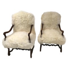 Pair of Louis XIII Armchairs