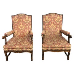 Pair of Louis XIII armchairs