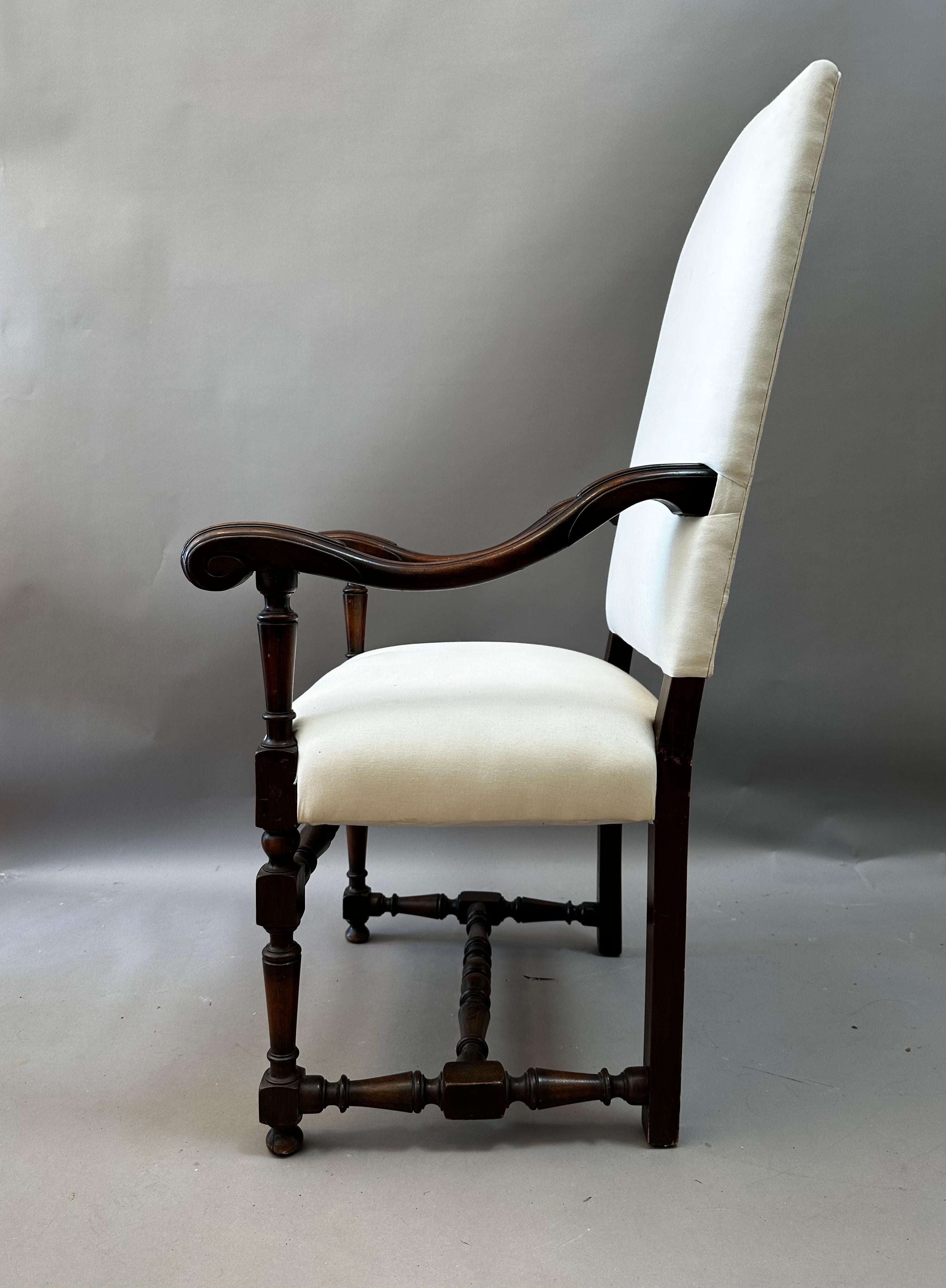 Paar Sessel aus der Louis XIV.-Periode des 17. Jahrhunderts (Leinen) im Angebot