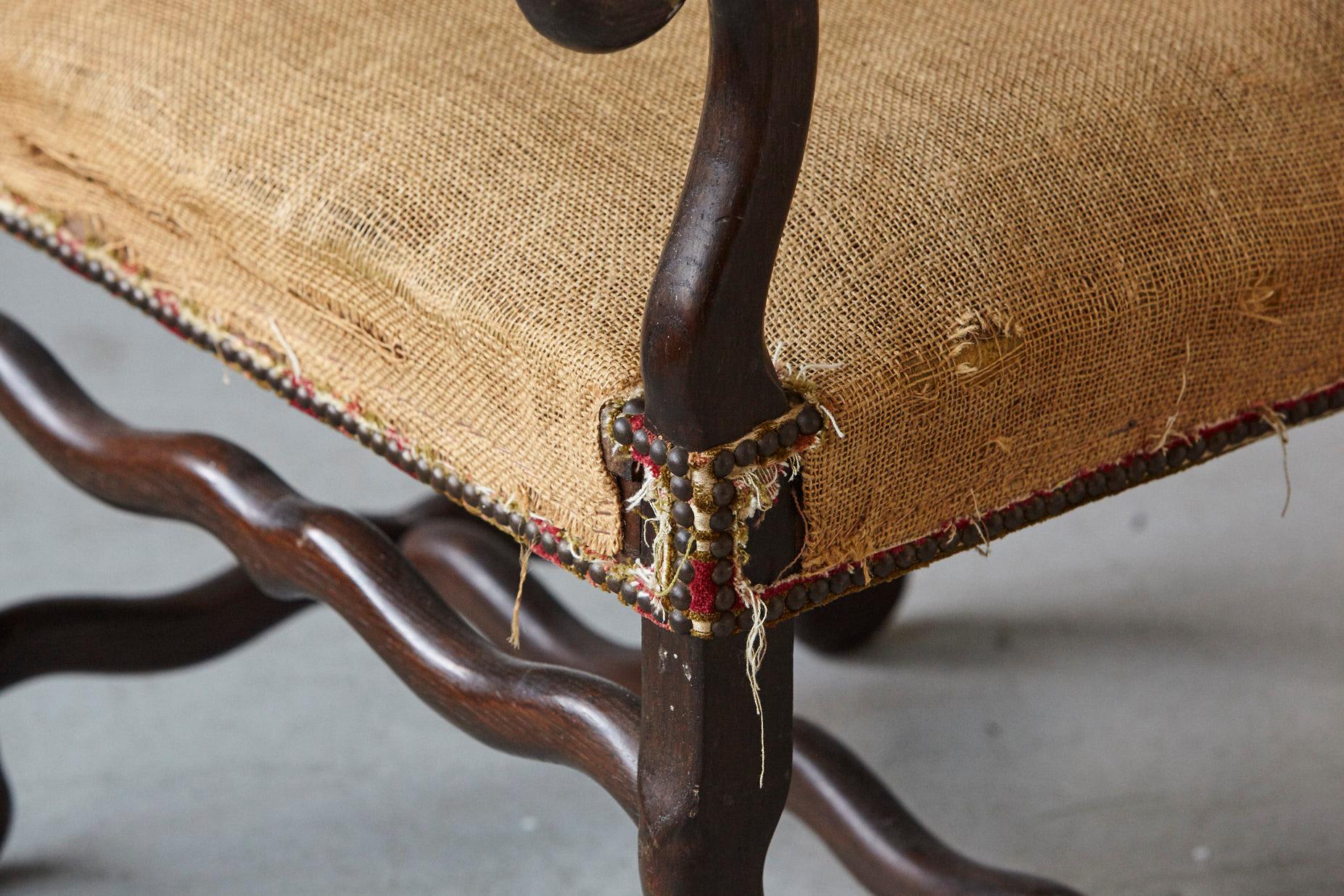 Pair of Louis XIV Style Os de Mouton Fauteuils Styled by Michael Trapp 2