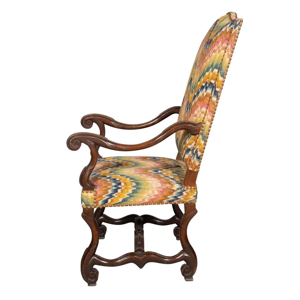 Pareja de sillones Luis XIV de nogal en venta 6