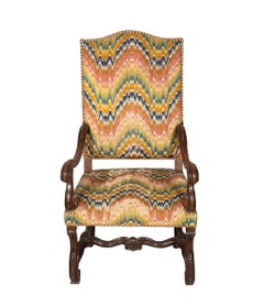 Pair of Louis XIV Walnut Armchairs