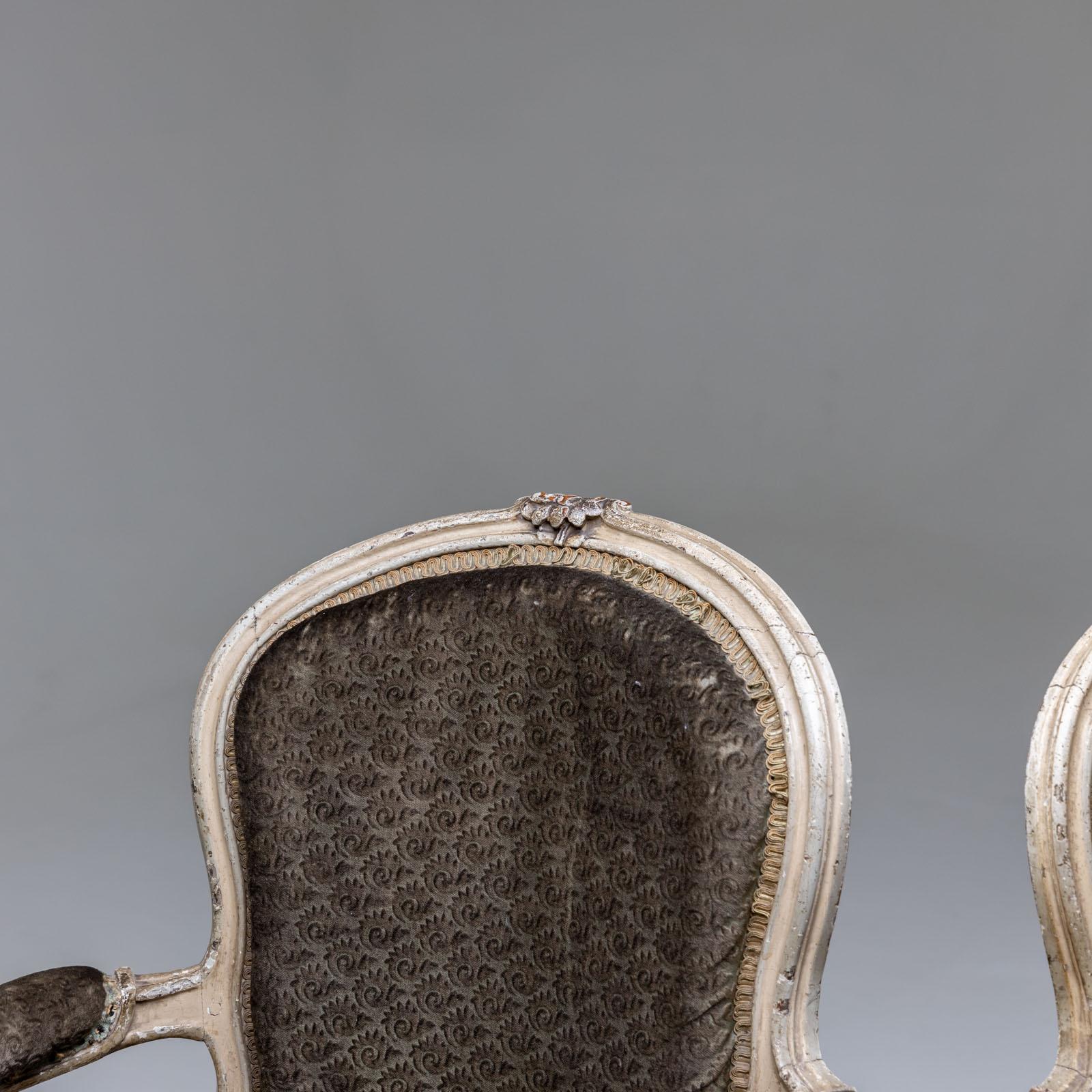 French Pair of Louis XV Armchairs For Sale
