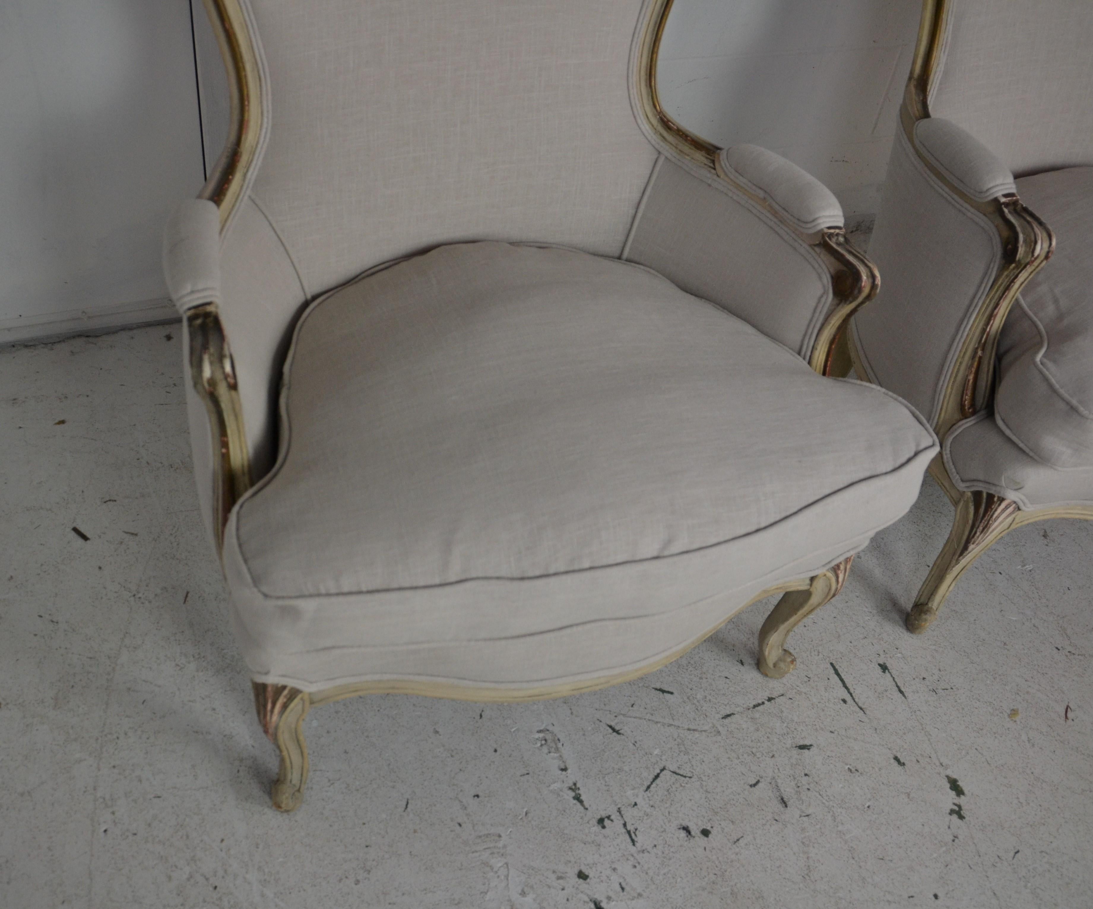 French Pair of Louis XV Armchairs