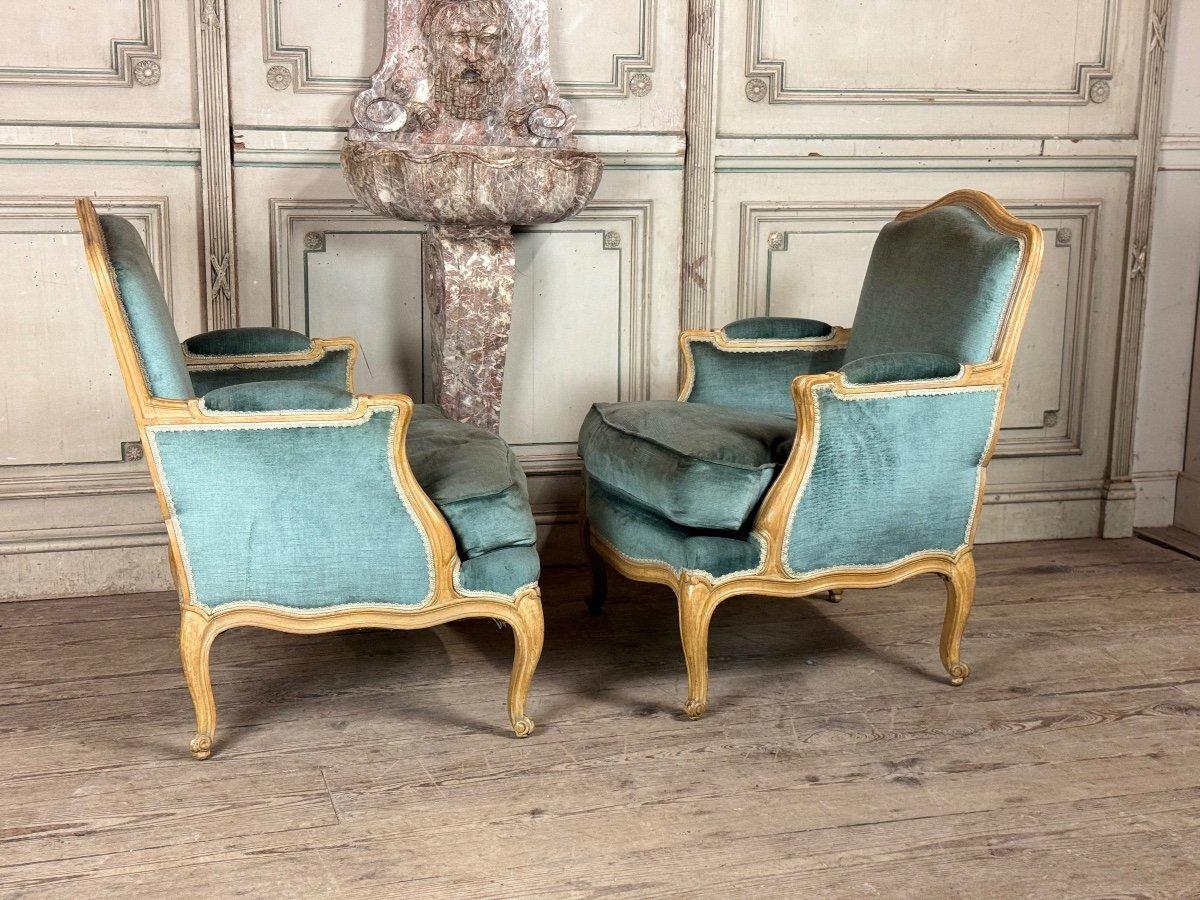 European Pair Of Louis XV Armchairs For Sale