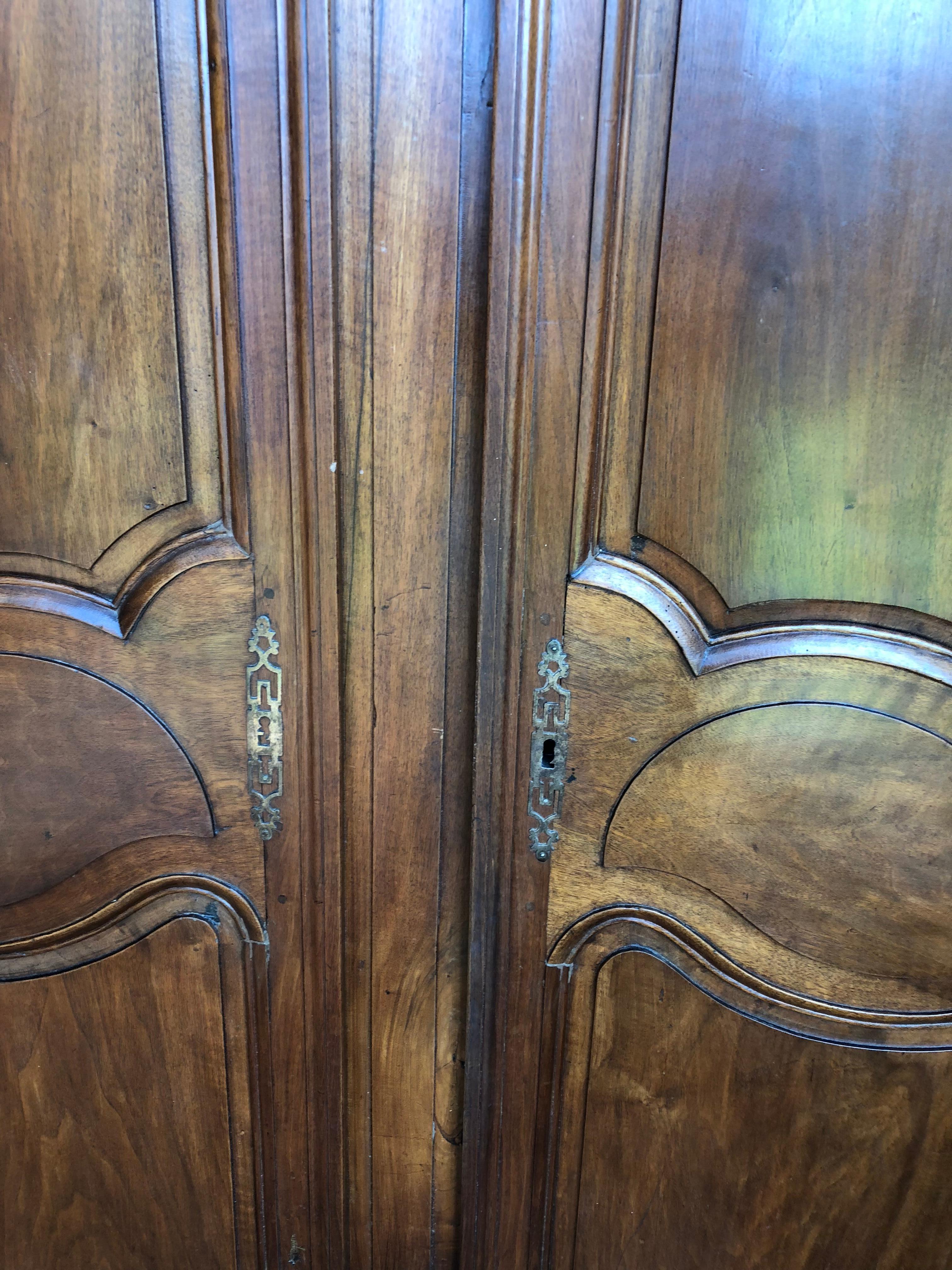 Pair of Louis XV Armoire Doors, French, 18th Century In Excellent Condition In Doylestown, PA