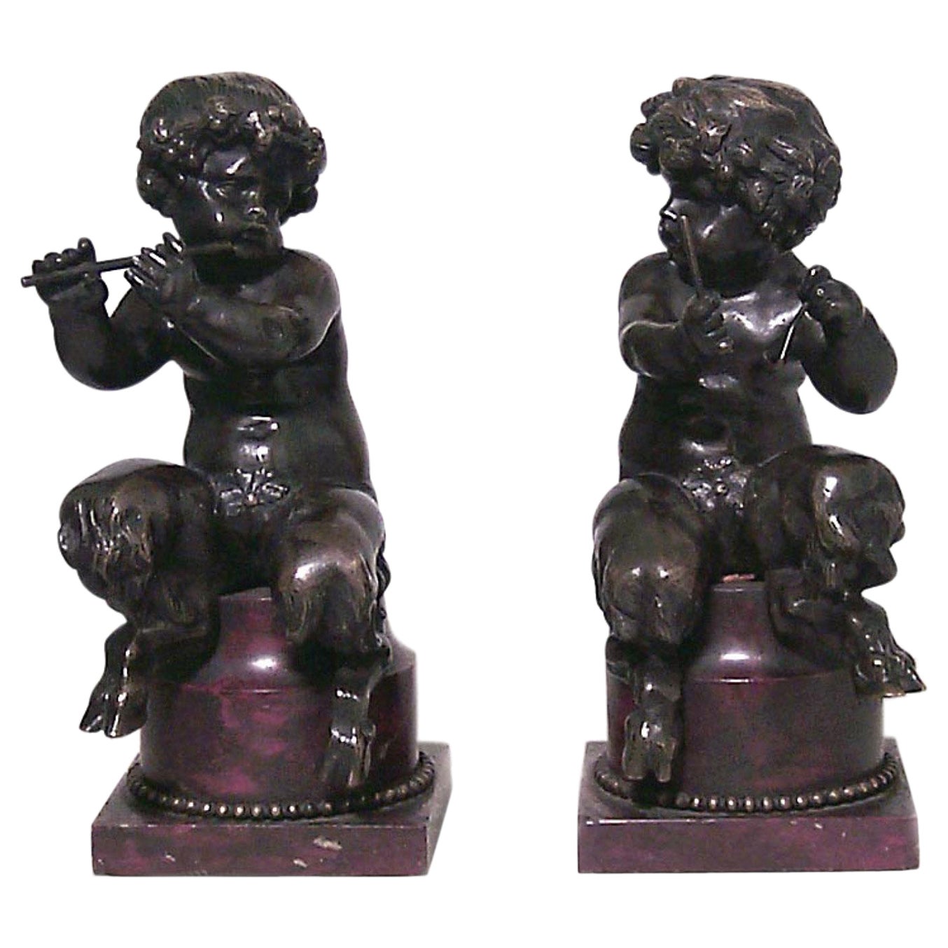 Pair of Louis XV Bronze Cupid Figures