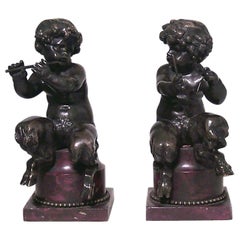 Pair of Louis XV Bronze Cupid Figures