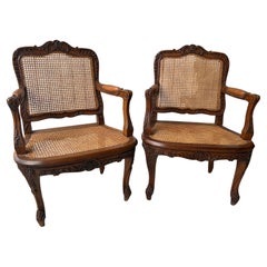 Pair of Louis XV Chairs , France Provencal 