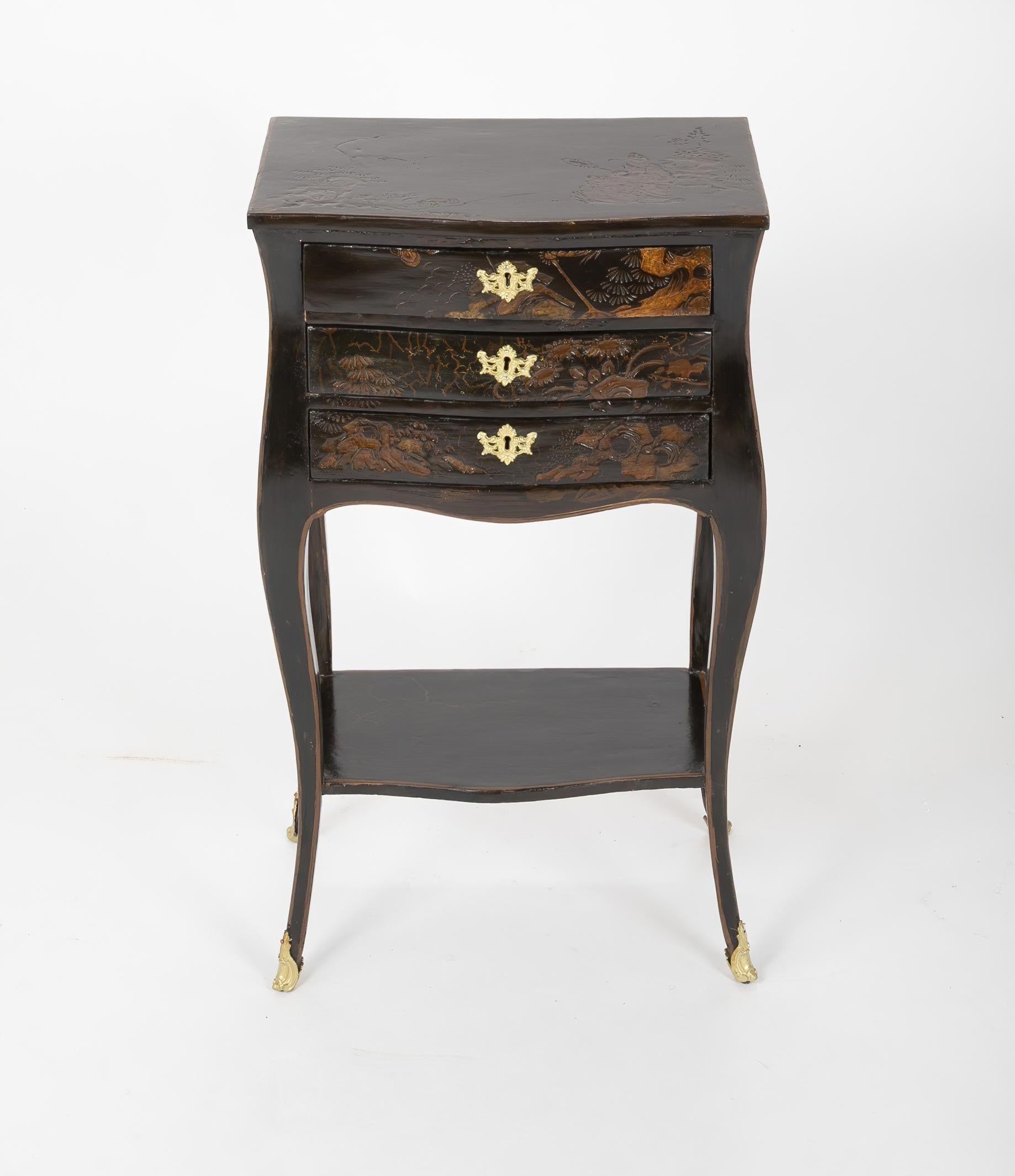 Pair of Louis XV Chinoiserie Petit Commodes 1