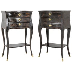 Pair of Louis XV Chinoiserie Petit Commodes