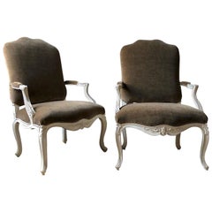 Pair of Louis XV Fauteuils a la Reine