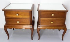 Pair of Louis XV Inspiration Side Cabinets Nightstands French Bedside Tables
