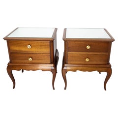 Pair of Louis XV Inspiration Side Cabinets Nightstands French Bedside Tables