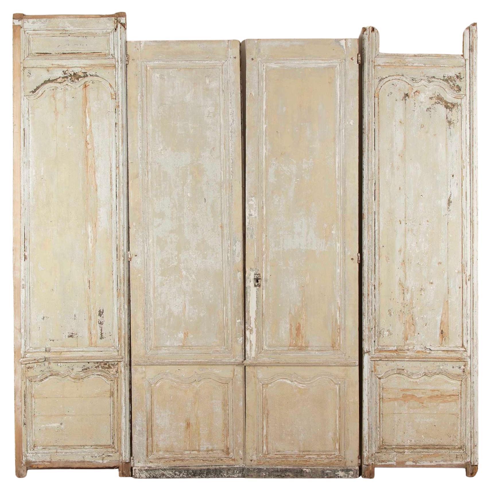 Pair of Louis XV Period Doors with Boiserie Panels