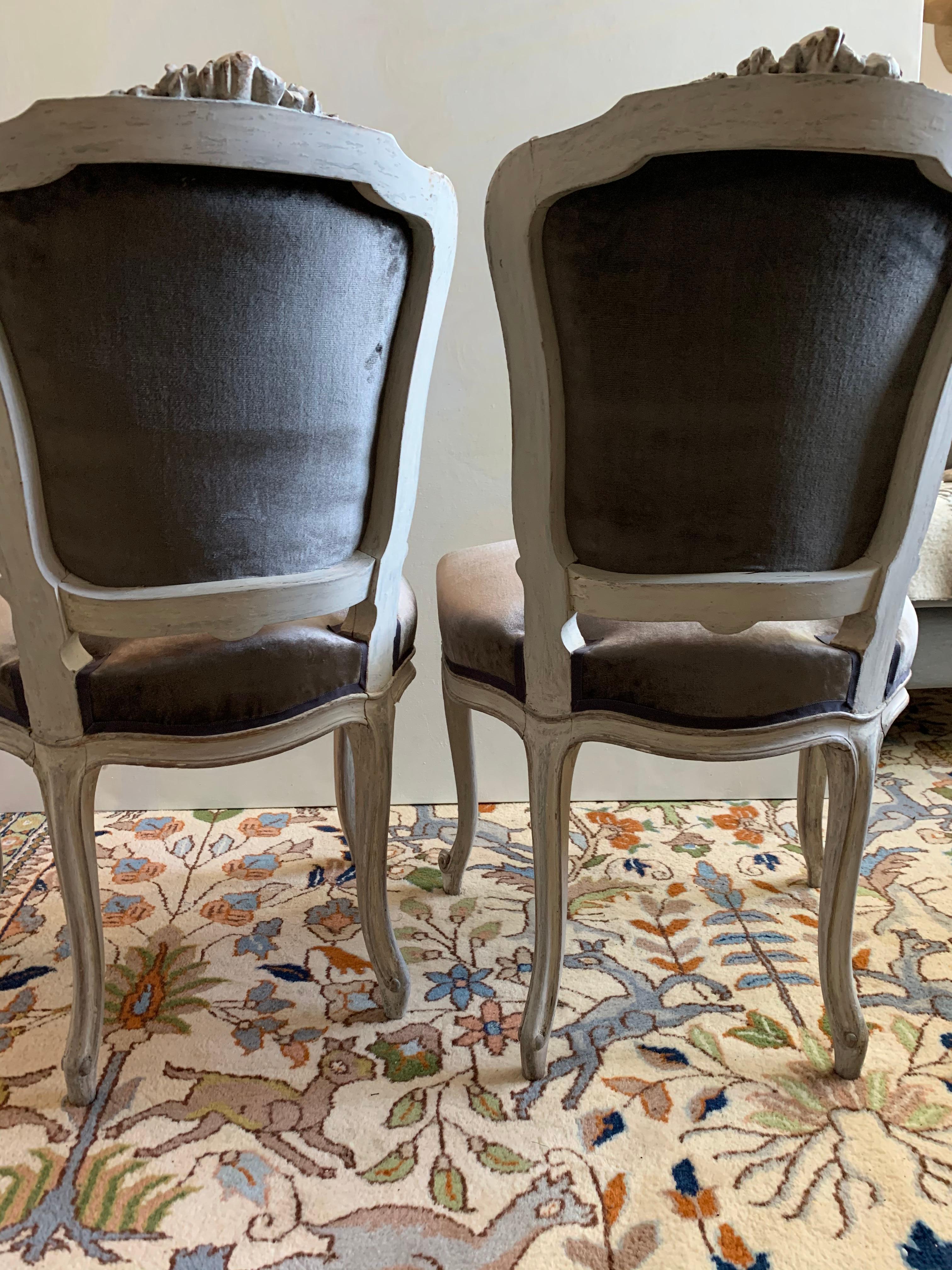 Pair of Louis XV Side Chairs, circa 1800 3