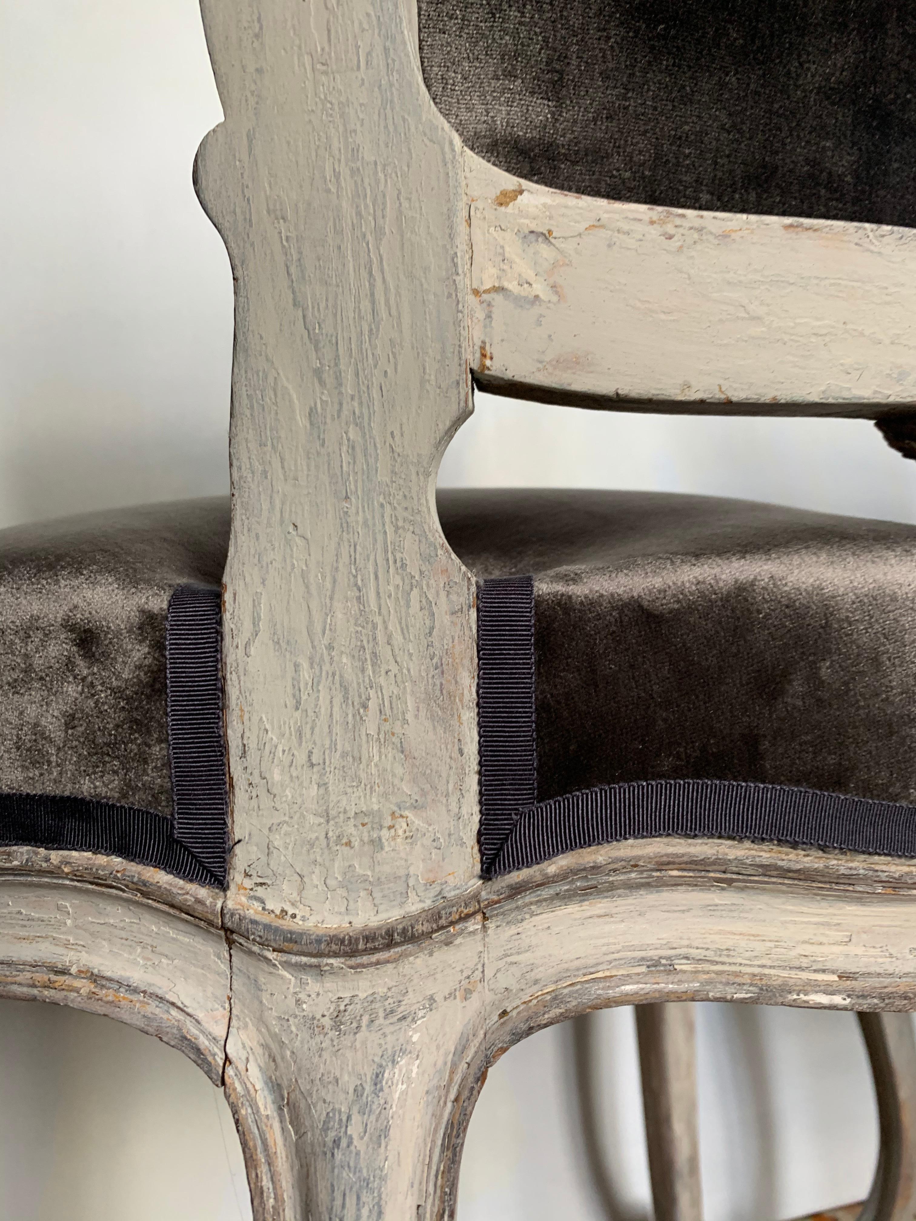 Pair of Louis XV Side Chairs, circa 1800 2