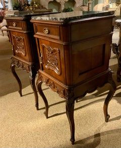 Pair of Louis XV-Style bedside cabinets