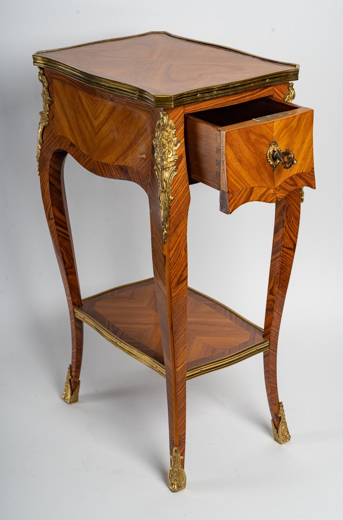 Mid-19th Century Pair of Louis XV Style Bedside Tables