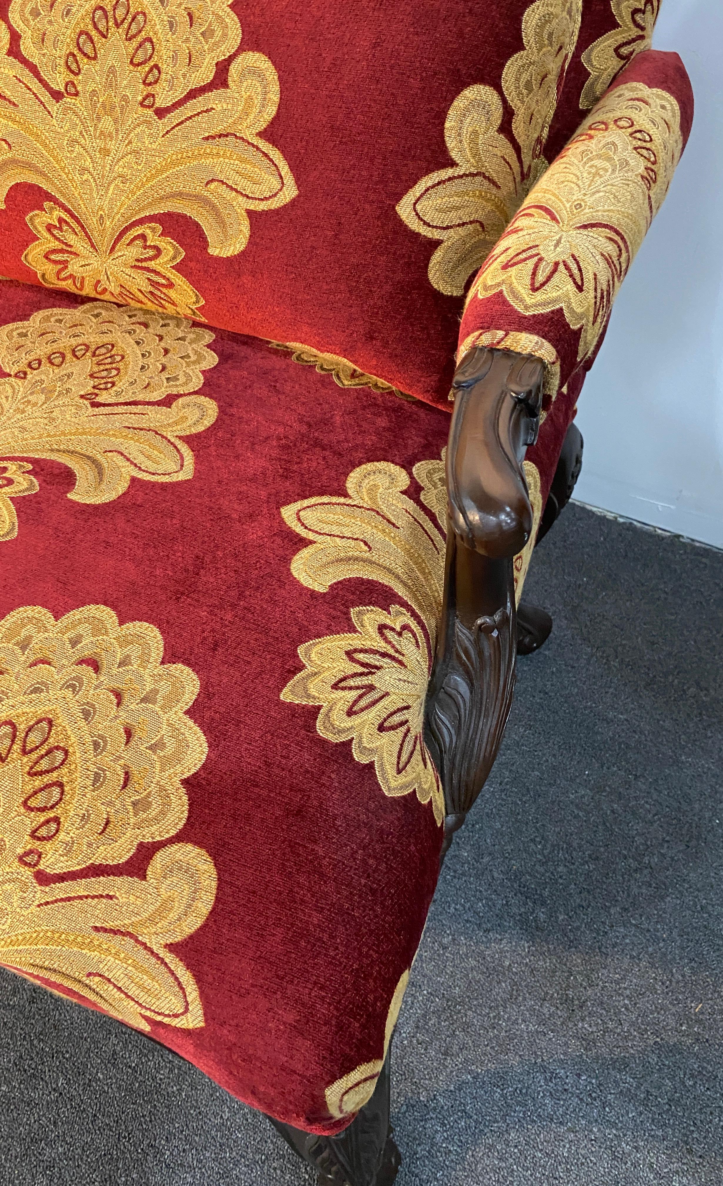 Pair of Louis XV Style Bergère Armchairs For Sale 3