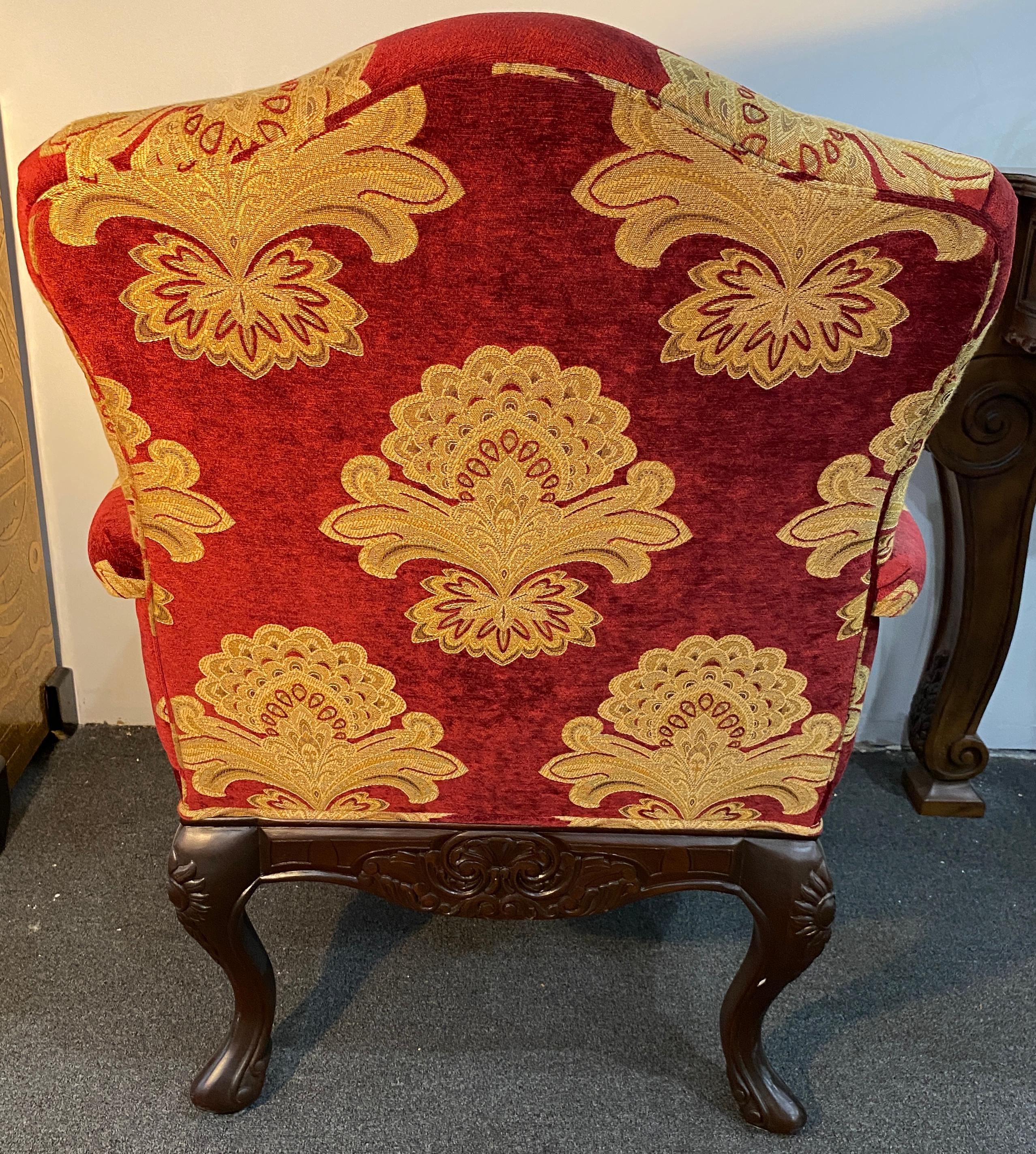 Pair of Louis XV Style Bergère Armchairs In Good Condition For Sale In Miami, FL