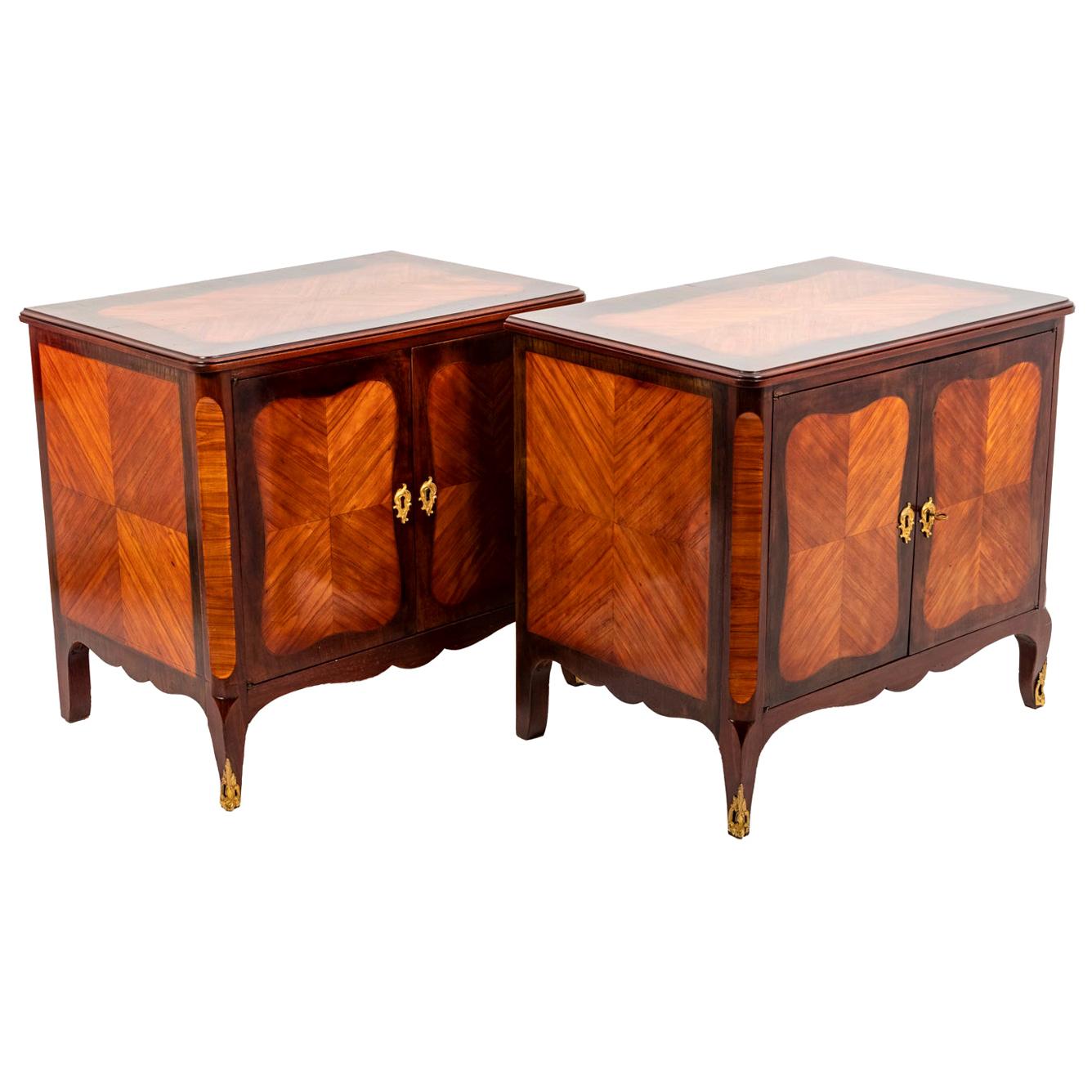 Pair of Louis XV Style Buffets in Kingwood, circa 1900 For Sale