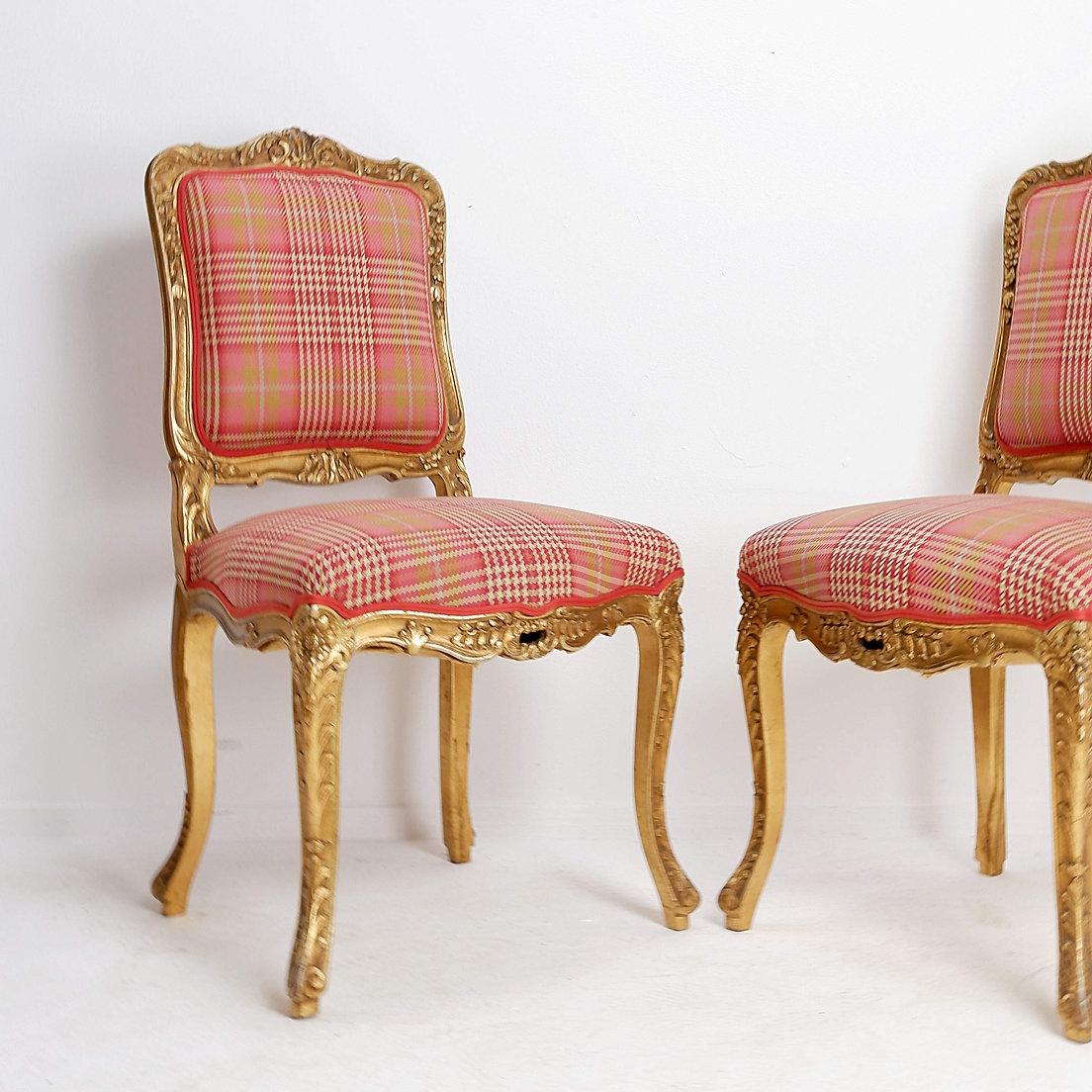 Paire de chaises de style Louis XV Bon état - En vente à Linkebeek, BE