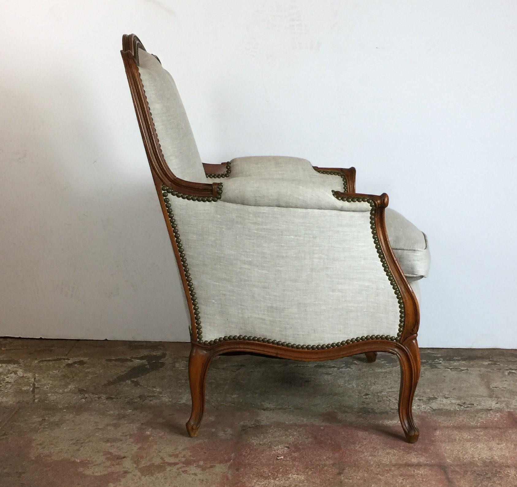French Pair of Louis XV Style Club Chairs