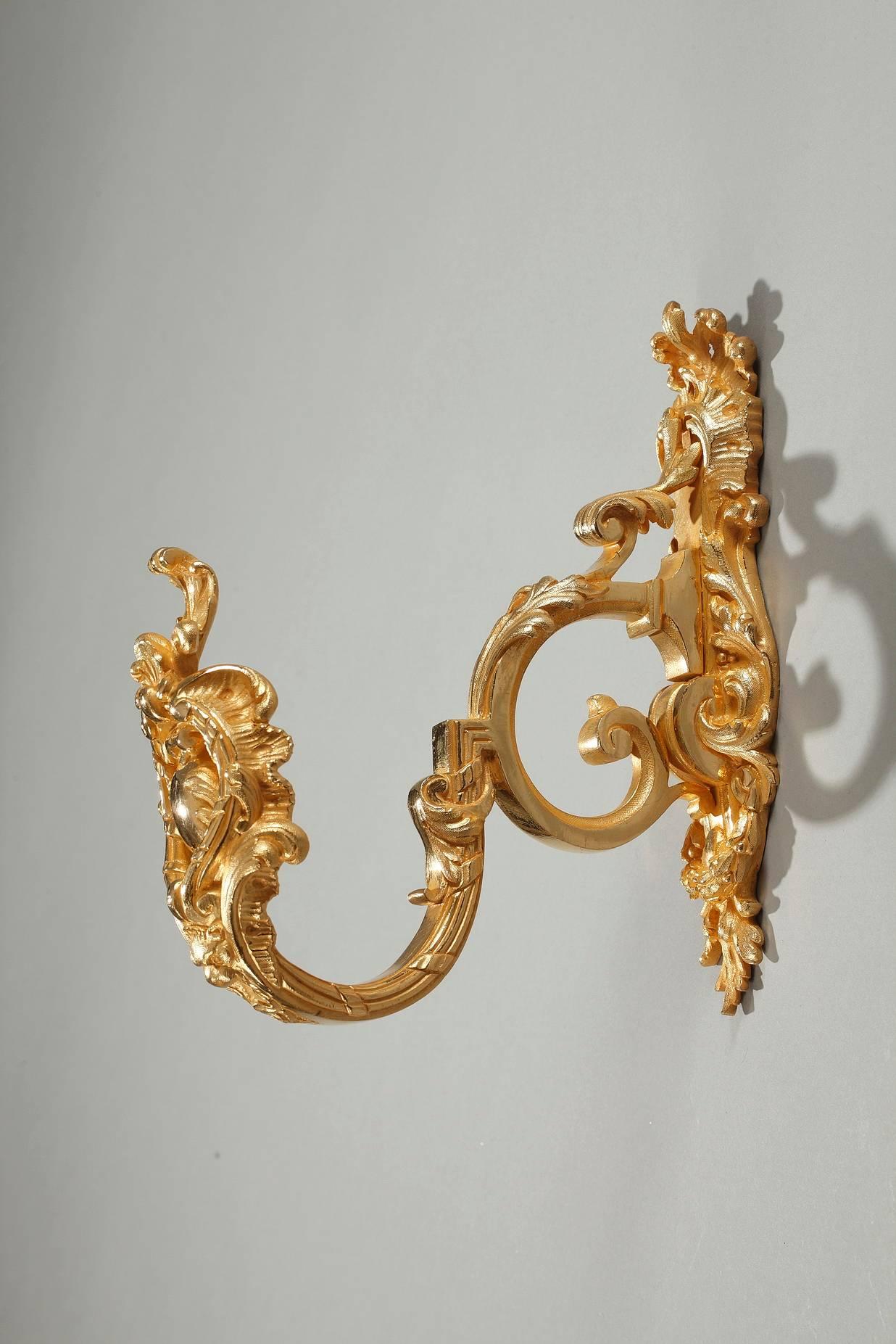 Pair of Louis XV Style Curtain Tie Backs In Good Condition In Paris, FR