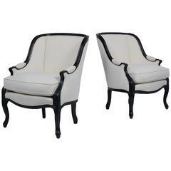 Paire de bergères Louis XV