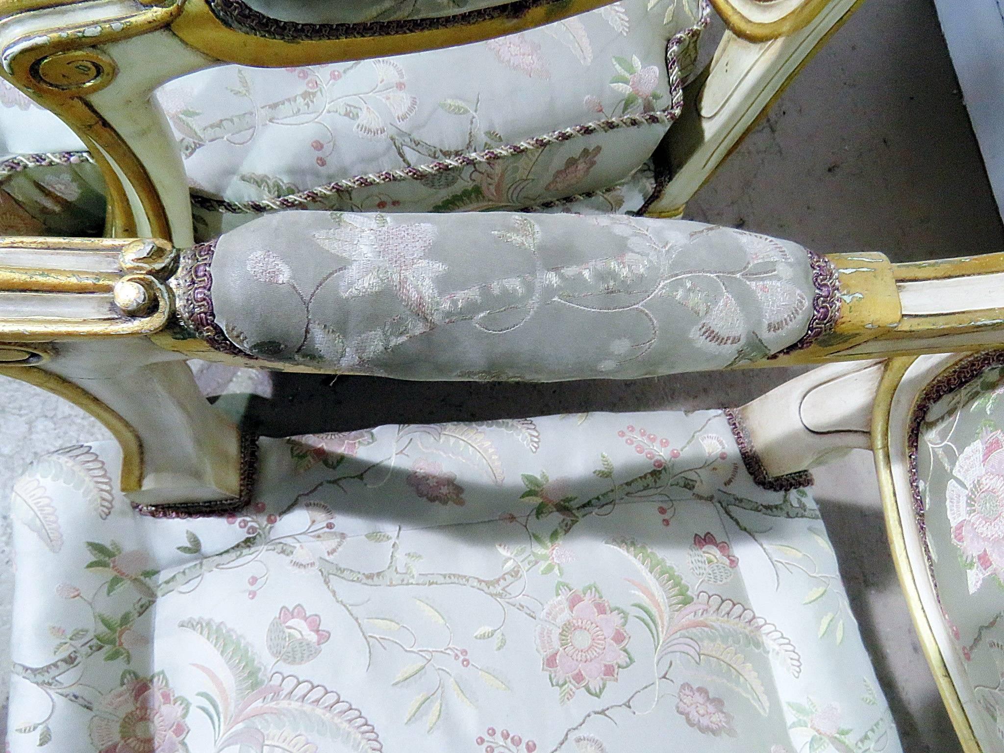 Pair of Louis XV Style Fauteuils 3