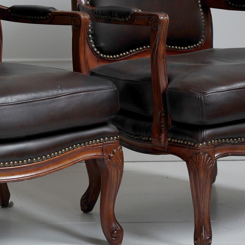 20th Century Pair of Louis XV Style Fauteuils For Sale