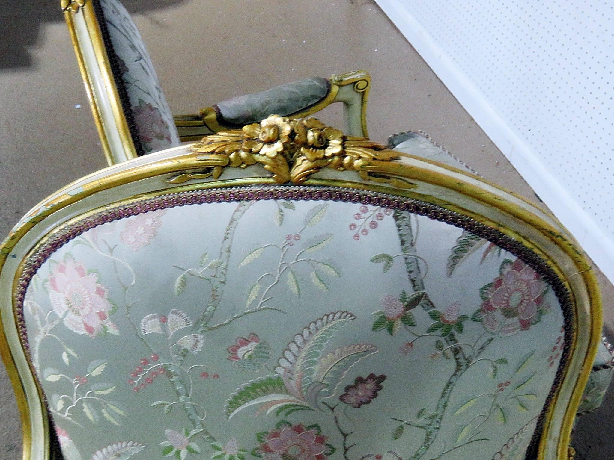 Pair of Louis XV Style Fauteuils In Good Condition In Swedesboro, NJ
