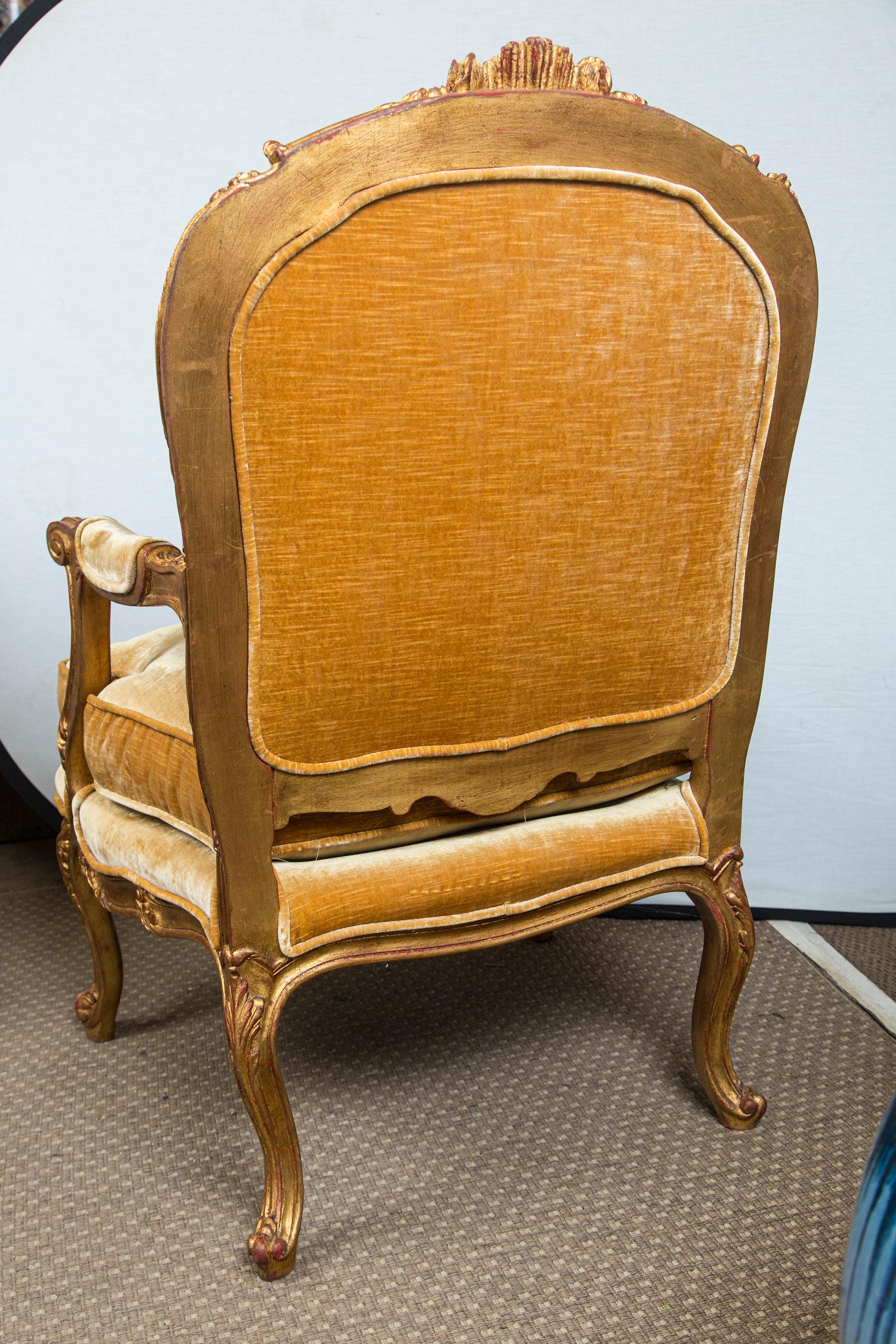Pair of Louis XV Style Fauteuils 2