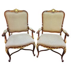 Paar Louis Xv Stil  Fauteulis