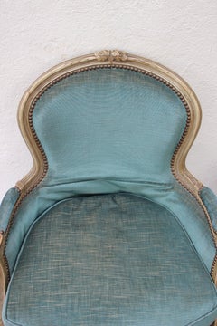 Pair of Louis XV Style Five-Legged Chairs