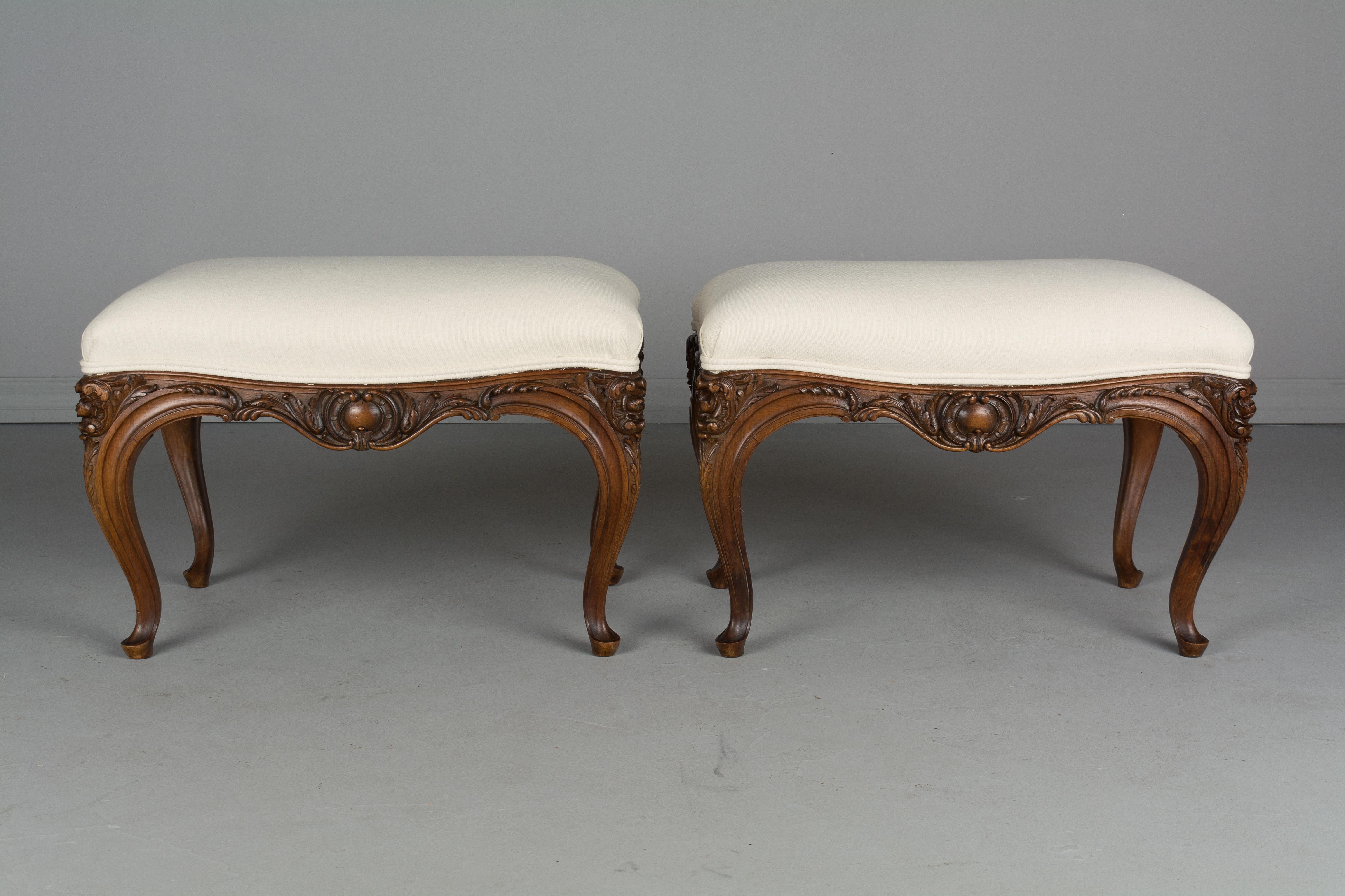 Pair of Louis XV Style Foot Stool or Bench 1