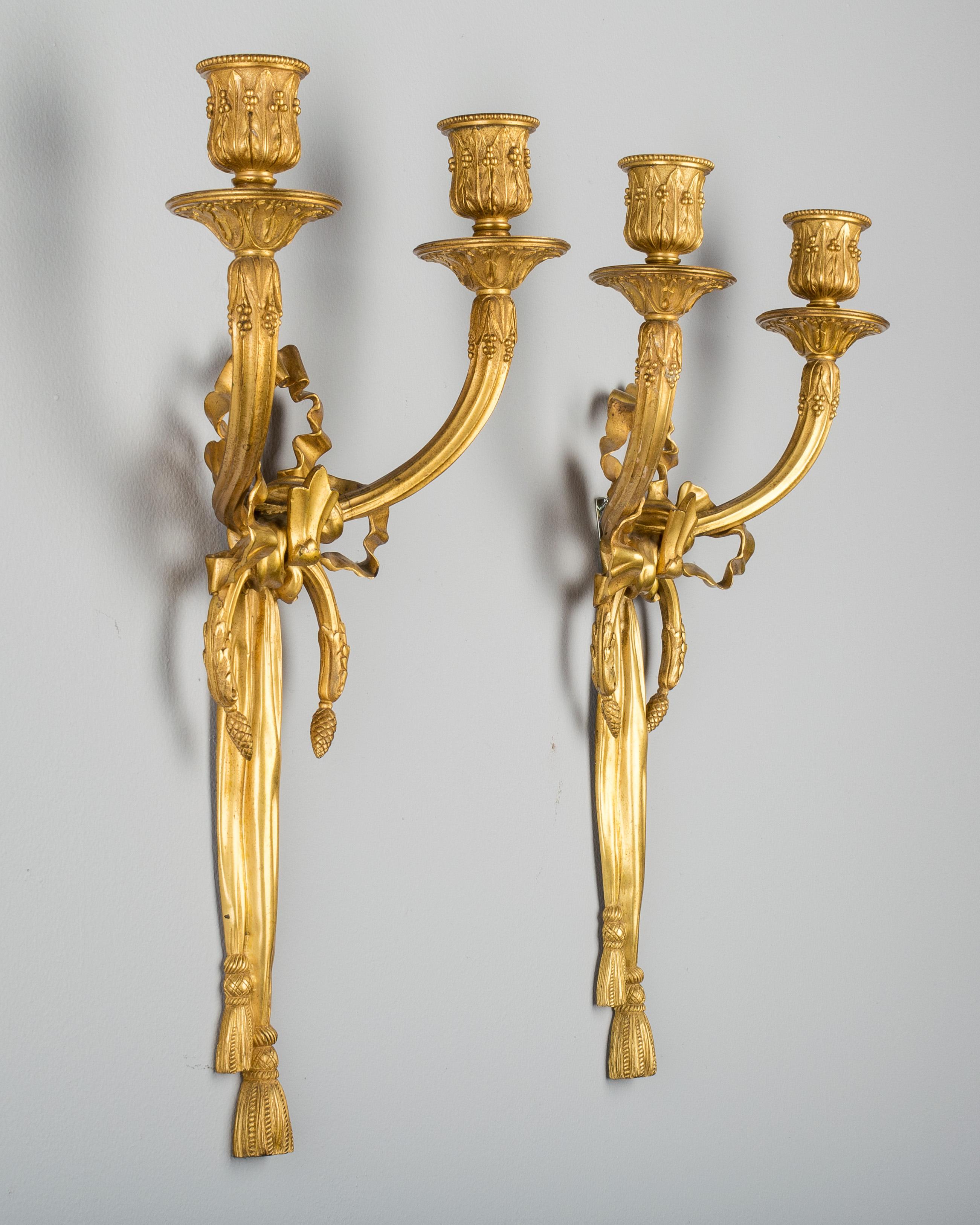 20th Century Pair of Louis XV Style French Sconces