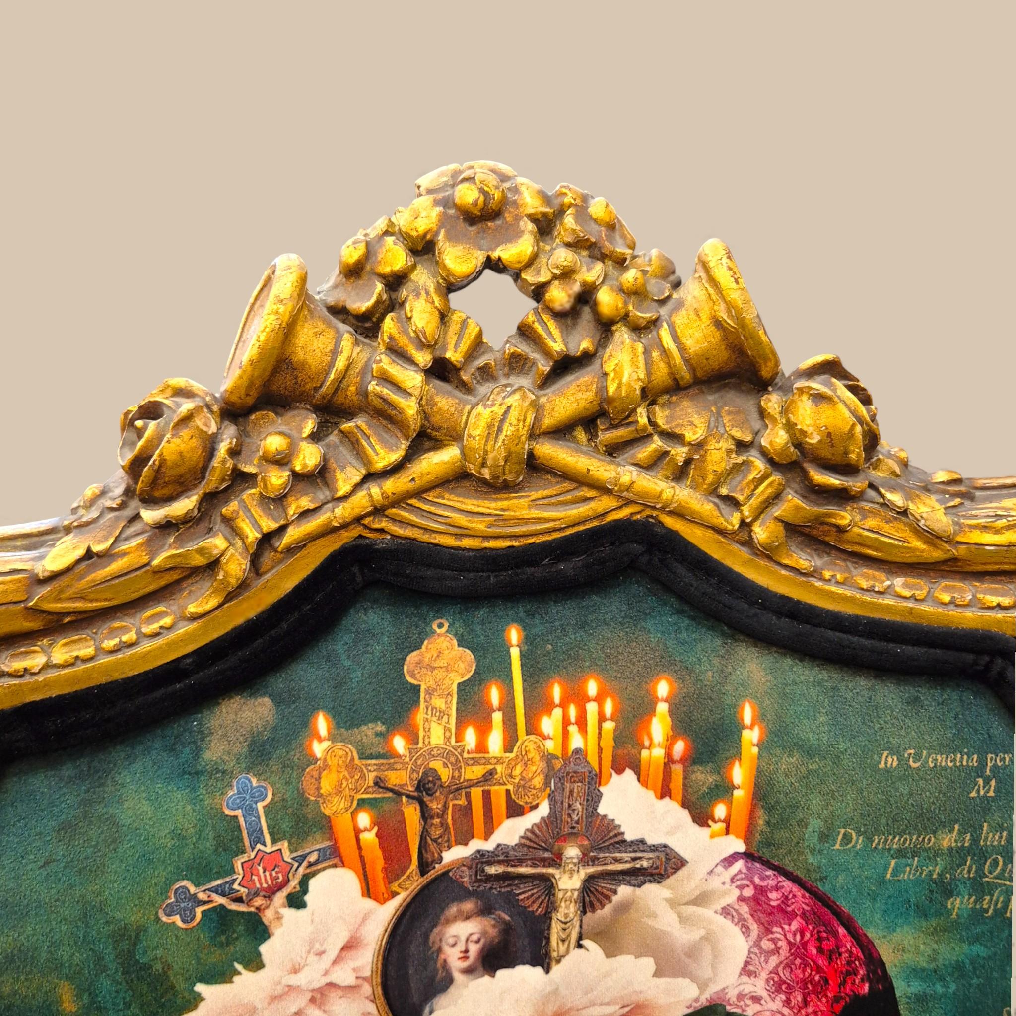 Paire de fauteuils de style Louis XV en vermeil avec tapisserie à iconographie gothique baroque en vente 9