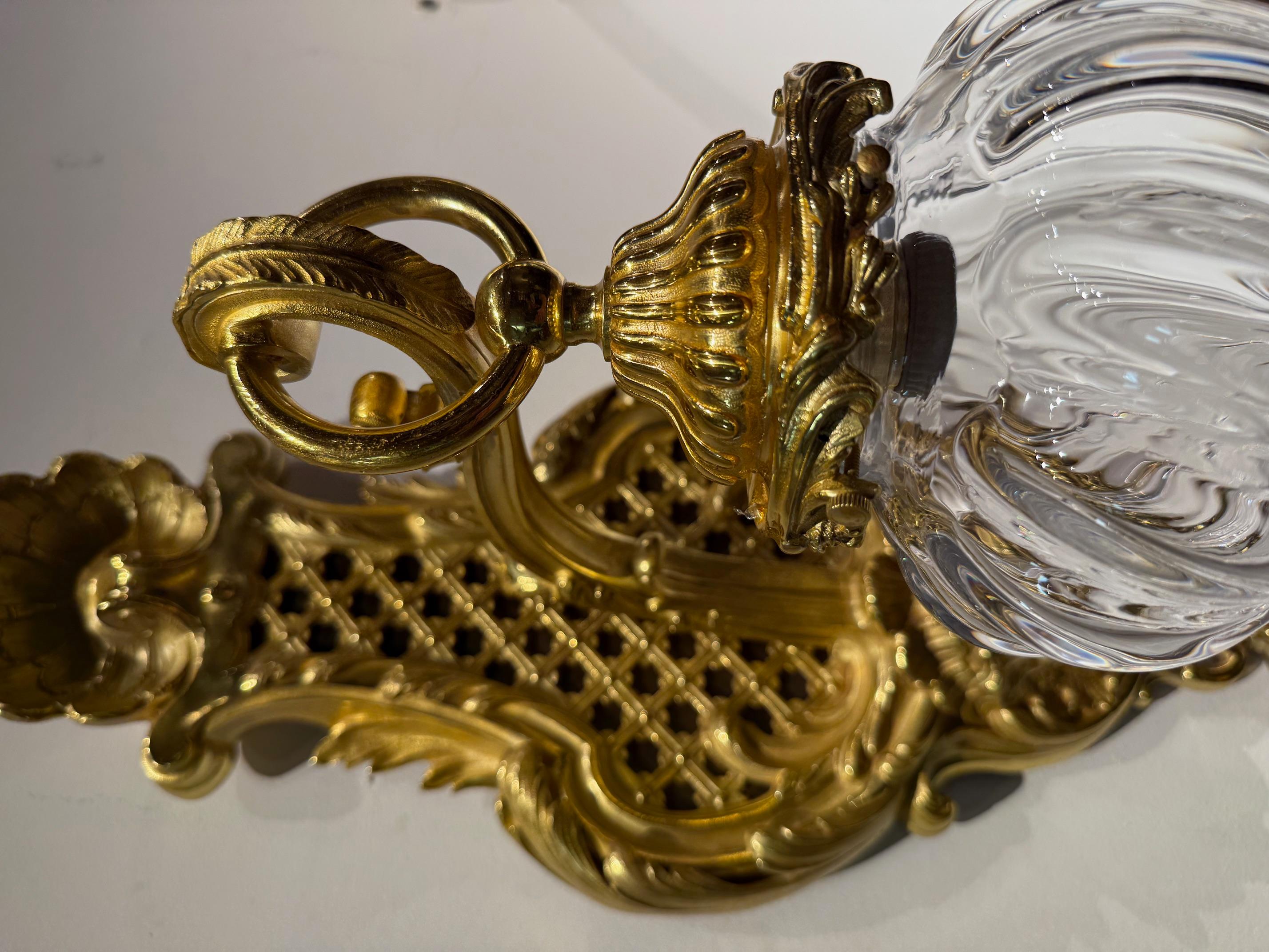 Late 19th Century Pair Of Louis XV Style Gilt Bronze Sconces For Sale