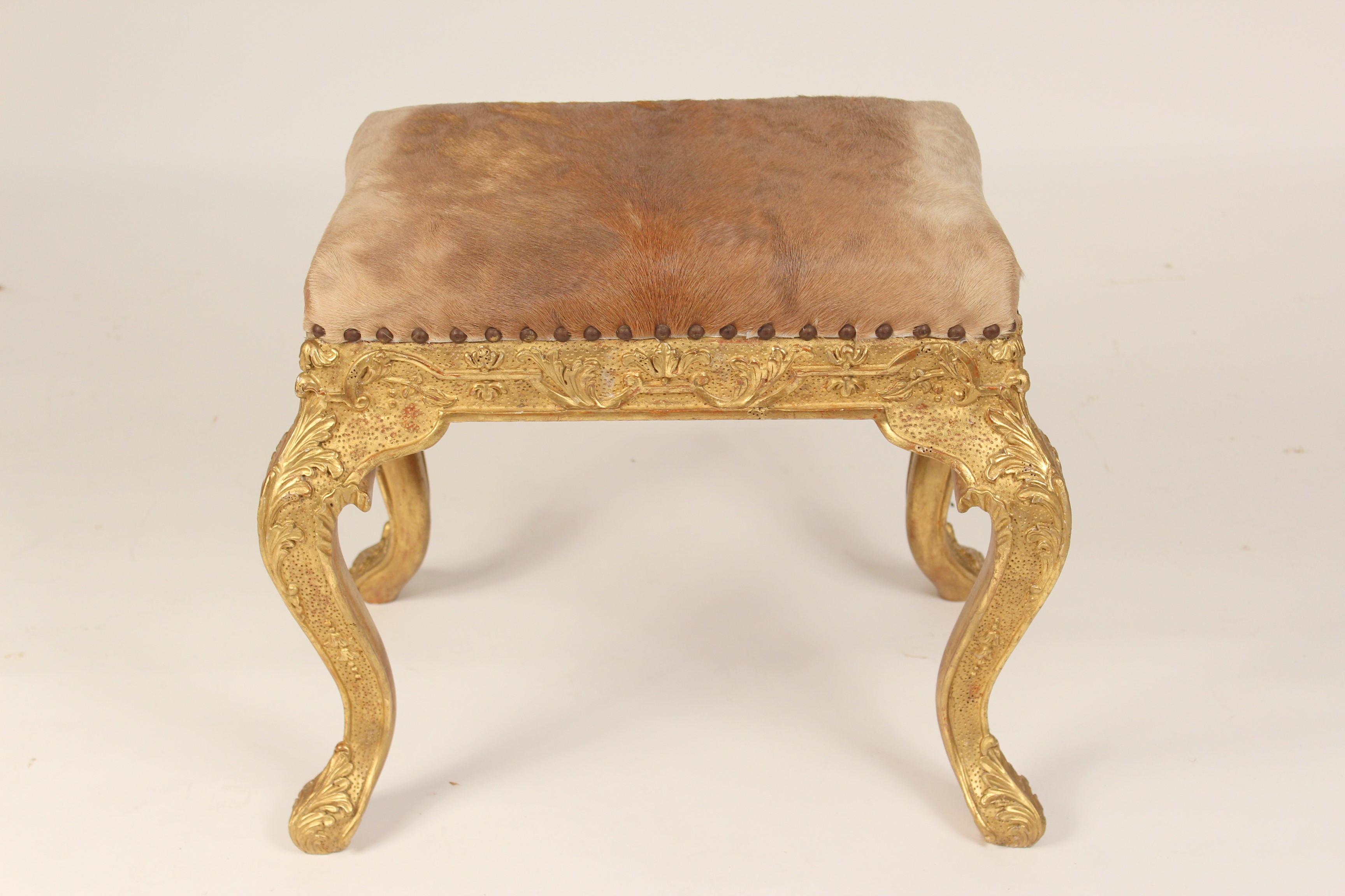 Unknown Pair of Louis XV Style Gilt Wood Benches