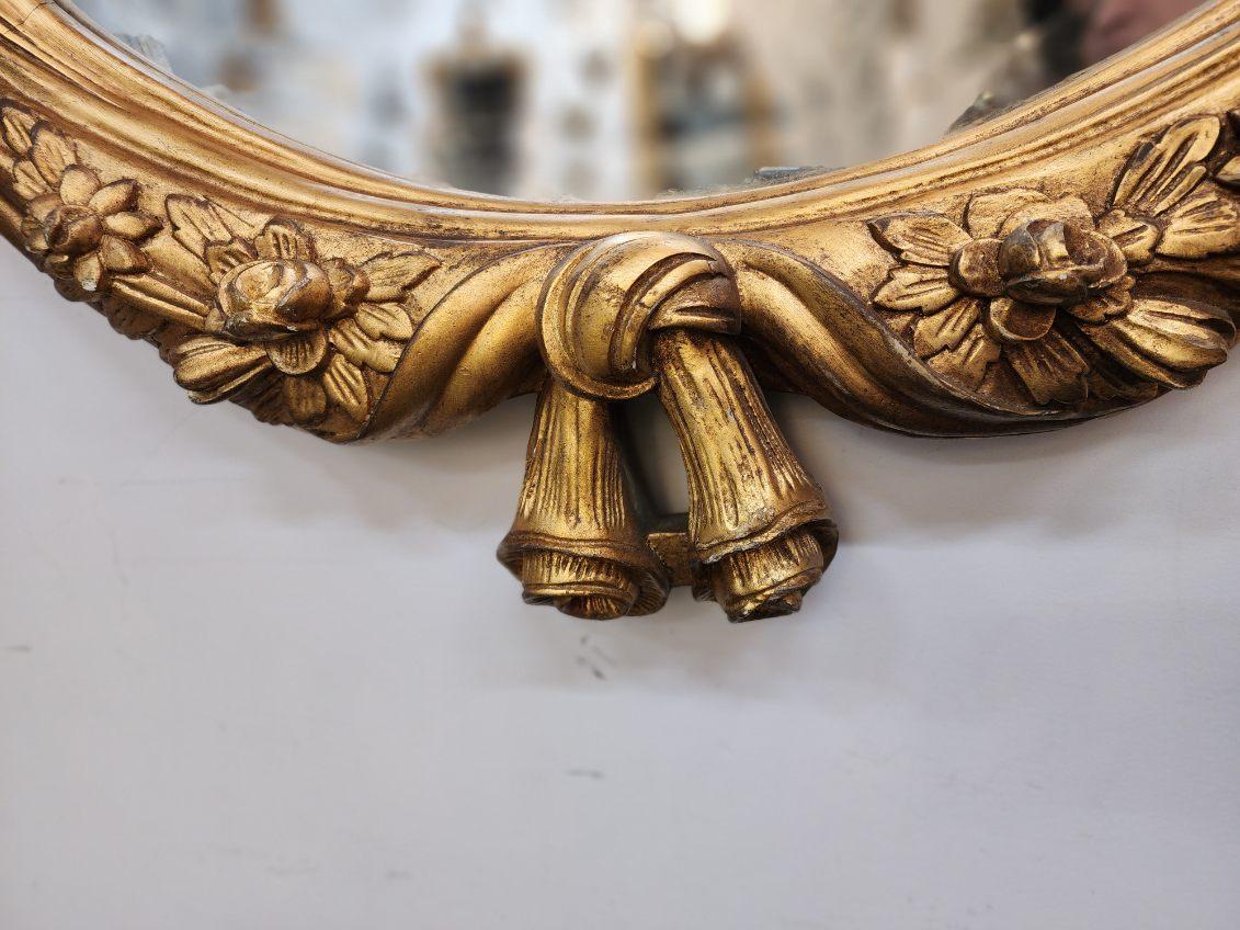 Pair of Louis XV-Style Gilt wood Mirrors  In Excellent Condition For Sale In Dallas, TX