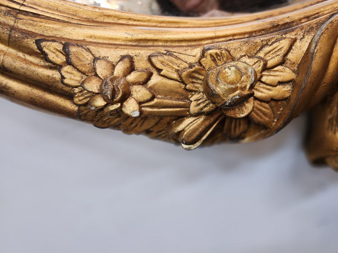 Pair of Louis XV-Style Gilt wood Mirrors  For Sale 3