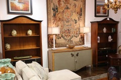 Pair of Louis XV Hand-Carved Bookcases w/ 3 Drawers - FREE LOCAL DELIVERY