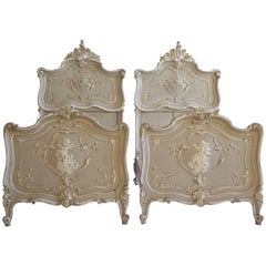 Pair of Louis XV Style Matching Beds